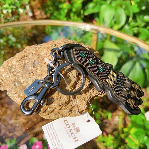 NWT COACH EMBROIDERED ROCKET BAG CHARM 58491 - Picture 2 of 8